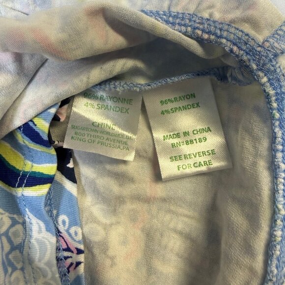 Lilly Pulitzer Jessalynn Romper Blue Peri Lapis Lantern L EUC - Picture 14 of 16